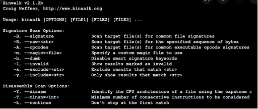 Binwalk tool used for firmware extraction